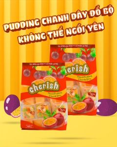 Thạch Pudding Cherish Vị Chanh Dây 850.5 G