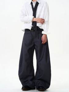 MADWITCH Retro Cleanfit Drapey Knife Pants Casual Wide Leg Loose Men Women High-End Feelings Trousers Long Youth Popular