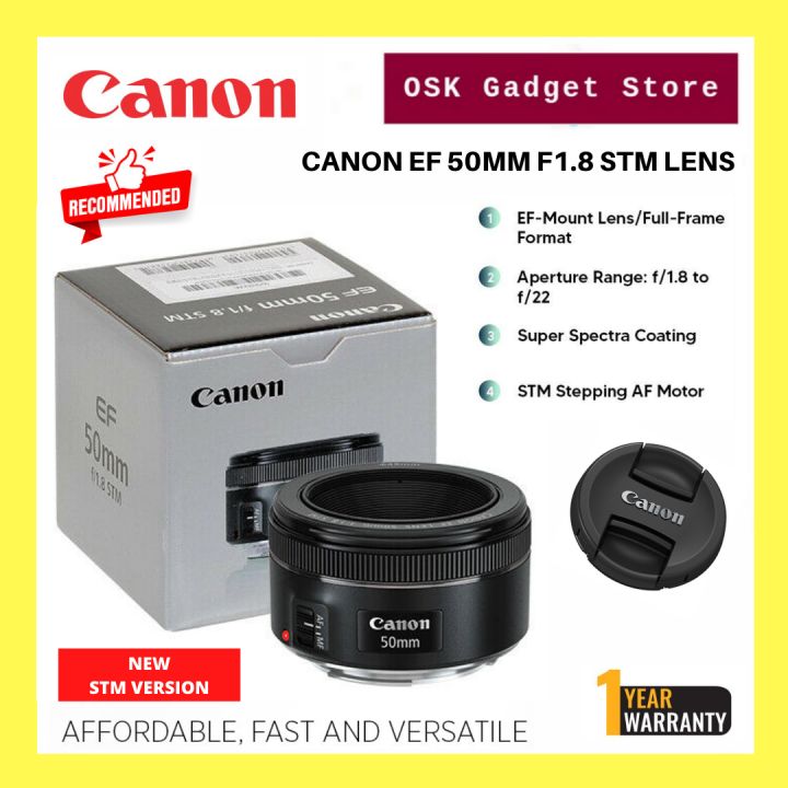 Canon EF 50mm F1 8 STM Prime Lens For Canon EF Mount Camera Full las-12-mejores-lentes-de-retrato-nikon-qu-lente-nikon-es-la-mejor