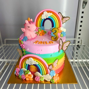 Ins Colorful Rainbow Cake Topper Cloud Rainbow Cake Decoration Unicorn Cake Decoration 彩虹蛋糕擺件 軟陶彩虹擺件 彩虹蛋糕 獨角獸蛋糕裝飾