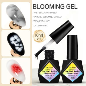 10ml Blossom Gel Nail Art Transparent Blossom Nail Polish Blooming Smook Effect Flower Gel Polish Soak off UV Nail Art Gel