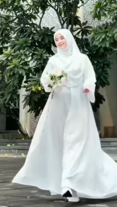 Mahreen Abaya Ceruty Babydoll Apk Payet Gamis Wanita Terbaru 2025 Dress Kondangan Simple Elegan