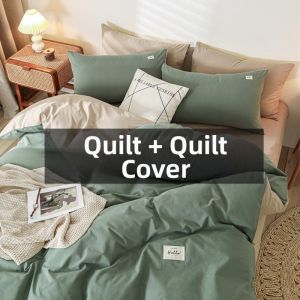 Winter Thick Cotton Quilt and Cover Two-piece Set