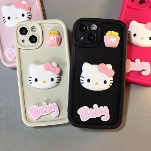 เคส OPPO A5 Pro 5G 4G เคสโทรศัพท์ดีไซน์ใหม่ลายการ์ตูนน่ารัก3D ลูกบาศก์ตุ๊กตาเฮลโลคิตตี้เลนส์ป้องกันซิลิโคนนิ่ม2025