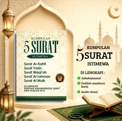 3 Buku Ibadah Lengkap - Sholat Tawassul Tahlil + Doa Warid Fil Quran + 5 Surat Yasin - Fahmi Syadilah