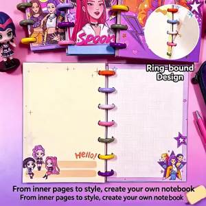 Bandai | Sổ Tay Hoạt Hình A5 Dễ Thương Sổ Ghi Chép Rời Tiện Lợi Thiết Kế Đẹp Mắt Dùng Làm Nhật Ký Sổ Ghi Chép Văn Phòng Phẩm Cho Trường Học Và Văn Phòng.