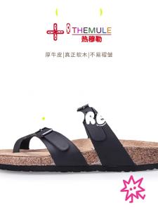 THEMULE | Toepost Sandals Leather Cork Sole