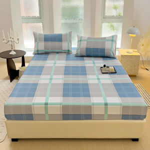 Pure Cotton Childrens Bed Canopy Duvet Cover Protector Three-Piece Set Seasonless Comfortable Cartoon Print Bedding Set
