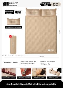 TanXianZhe | Inflatable Mattress Portable Camping Auto Inflation Sleep Pad