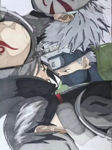 Bandai | Bộ Tranh Kim Cương 5D Tự Làm Naruto Hatake Kakashi Ghép Hình Nhân Vật Dán Đầy Đủ Đồ Thủ Công Mỹ Nghệ Trang Trí Tường Nhà Quà Tặng Cho Người Yêu Nghệ Thuật