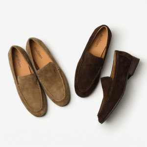 MIOLLIBARN | Suede Loafer Flats Leather Soft-soled Suede Slip-on