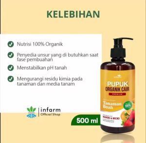 INFARM-PUPUK ORGANIK CAIR  PRAWATAN TANAMAN BUAH / DAN SAYUR  KOMPOS POC 500ML