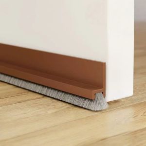 1PC 1mX3cm Nút Chặn Cửa Nâng Cấp Dải Niêm Phong Cho Cửa Ngoại Thất & Nội Thất Dải Niêm Phong Bằng Bàn Chải PVC Chất Lượng Cao