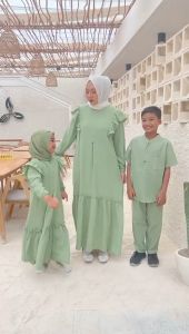 Gamis Alula & Crinkle Air Flow All Size Dewasa Neeca