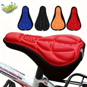 Comfortable Bicycle Seat Cushion with Shock Absorption And Breathable 3D Design Ideal for Road And Mountain Bikes.