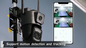 【Local shipping】V380 Pro CCTV camera WIFI wireless outdoor IP security camera 4K 8MP color night vision viewing two-way call CAMERA