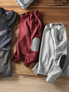 Mới Mùa Thu/Mùa Đông Nam Cổ Tròn Áo Len Chui Đầu Đơn Giản Màu Lông Cừu Thoải Mái Cơ Bản Đa Năng Miếng Dán Tập Luyện Mặc