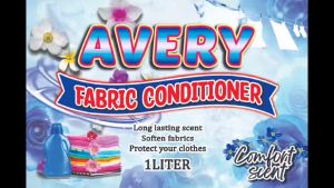 2x4 Sticker Label for FABRIC CONDITIONER 10pcs PER ORDER (non waterproof)