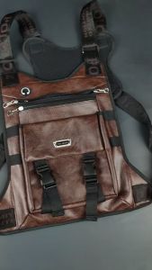 Tas Selempang Pria & Tas Dada Jumbo Polo Amstar Kulit PU: Chest Bag dan Tas Rompi Big Size