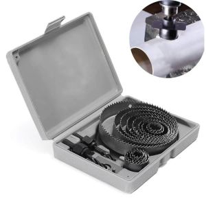 16pcs 19-127mm Hole Saw Set Saw Cup Wood Crown Drill Bit For Gypsum Board Wood PVC Plastic Density Board Metal Woodworking Tools