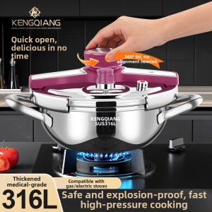 RONGCHUAN | Mini Household Explosion-proof Pressure Cooker 316L Stainless Steel
