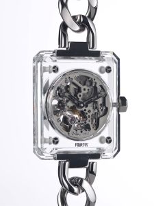 CIGA Design Womens Automatic Watch - R Series Crystal Love Luxury Transparent K9 Crystal Case Exquisite Timepiece Gifts for Women