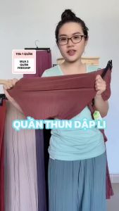 Quần Ống Rộng Dập Ly Đủ Màu Hàng Thiết Kế Cao Cấp Free Size 50-73Kg