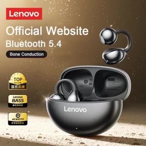 Lenovo | Original Lenovo TA410 TWS Panoramic Sound Effects Wireless Earbuds Ear Clip Bone Conduction With Mic Bluetooth 5.4 Headphones