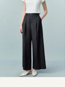 AIVEI | Spring and Summer Business Casual Straight Fit Mock Denim Trousers