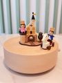Prince Princess Music Box Wooden Rotating Octave Birthday Gift Creative Christmas Friend Jeancard Taiwanese Home Decor Accessories. 