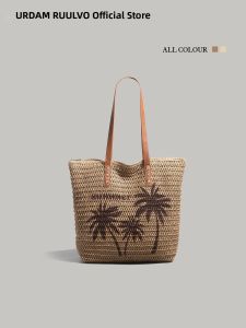 URCDN RDALVO | Straw Beach Tote Bag Large Capacity Light