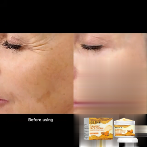 Eelhoe Turmeric Face Cream Moisturizing Firming Anti-Aging Cream Anti-Wrinkle Collagen Smooth Cream Skin Care Cosmetics 50g