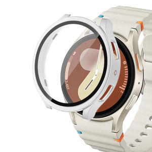 Screen protector for Samsung Galaxy watch Case 7/6/5/4 44mm 40mm Protective Full Tempered Glass PC bumper Galaxy watch 7 Cover