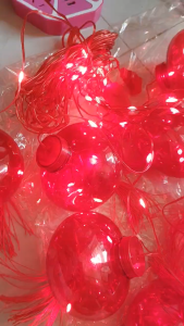 Dây Đèn Lồng Thả Rèm Led Trang Trí 10 Bóng 10X10CM Dài 4M - Thả 60CM & 80CM Có Box Và Đầu Nối Dài