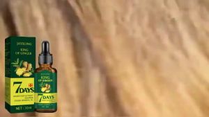 Jaysuing Ginger Hair Growth Essence Oil 7 Days Hair Loss Repair Treatment Hair Follicle Nutrition