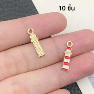 จี้เคลือบเงาลายเรือใบแบบหยดน้ำมัน 10/20 ชิ้น อุปกรณ์ตกแต่งสำหรับทำสร้อยคอ ต่างหู พวงกุญแจ และเครื่องประดับ DIY