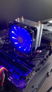 CPU Air Cooler Blue Ventilador Tower 2 Heat Pipes PC Radiator For Intel LGA 1366 1150 1151 1155 1200 1700 2011 X79 X99 AM5 AM4