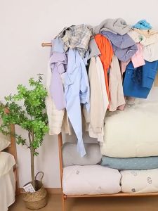 Storage Box Fabric Clothes Basket Clothes Storage Bag Clothes Organizer Bag Large Capacity Luggage Bag Packing Woven Bag Multi Purpose Foldable Beautiful Decorative Storage Basket