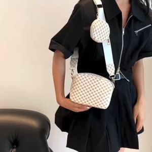 Túi chéo nữ da kèm ví mini thời trang đi chơi chụp ảnh đẹp xinh dây đeo nhiều kiểu bản to sang trọng thanh lịch giá rẻ