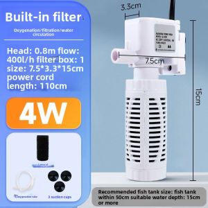 NAICHONG | 3-in-1 Water Filter Aquarium Pump Oxygenator