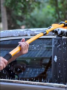 CT ไม้ล้างรถ รถม็อบล้างรถ ยืดได้ 3 ระดับ ความยาว 50-102 ซม. ผ้าไมโครซีเนียลหนานูม 100% ไมโครไฟเบอร์ ไม้ถู เช็ดกระจก