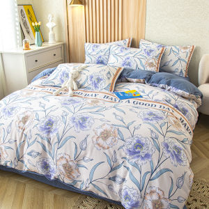 Dansunreve ปลอกผ้านวมพิมพ์ลายดอกไม้พร้อมสายรัดที่มุม 3 ฟุต 5 ฟุต 6 ฟุต 6.5 ฟุต