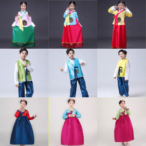 Childrens Korean Traditional Costume Dance Performance Outfit Female Minority National Wear Opening Ceremony Outfit