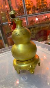 Hồ Lô Gậy Như Ý Bằng Đồng Phong Thủy- Hồ Lô Phong Thủy - RxC: 11x20cm Nặng 0.8kg