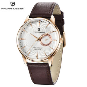 Pagani Design | PAGANI DESIGN Quartz Watch VH65 Mens Automatic Watches Casual Fashion Leather Watch for Men Reloj Hombre PD-1654