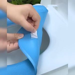 EVA Waterproof Toilet Seat Cover - Thickened Non-Slip Easy Clean Bathroom Lid Pad