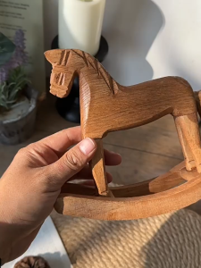 Wooden Crafts Rocking Horses Animals ornaments Horse Statue Wedding Decor