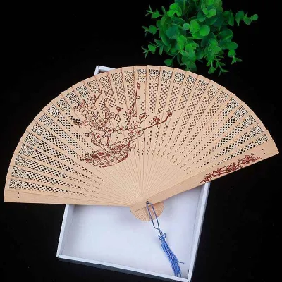 PH | Sandalwood Scented Antique Chinese Folding Fans
