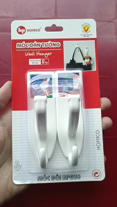 Móc treo dán tường siêu dính chịu lực HOFACO HPG38 _ dán gạch men dán bề mặt kính
