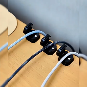 Magnetic Cable Clip Wire Organizer Wall Desktop Cord Management Self-adhesive Cable Holder